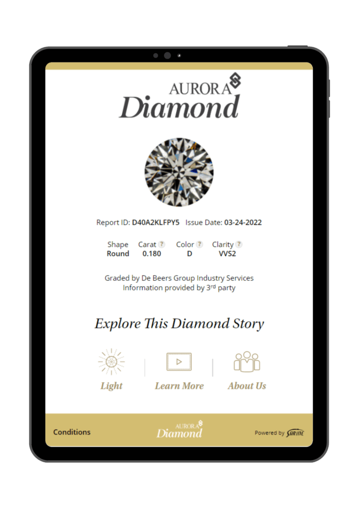AI-based diamond report